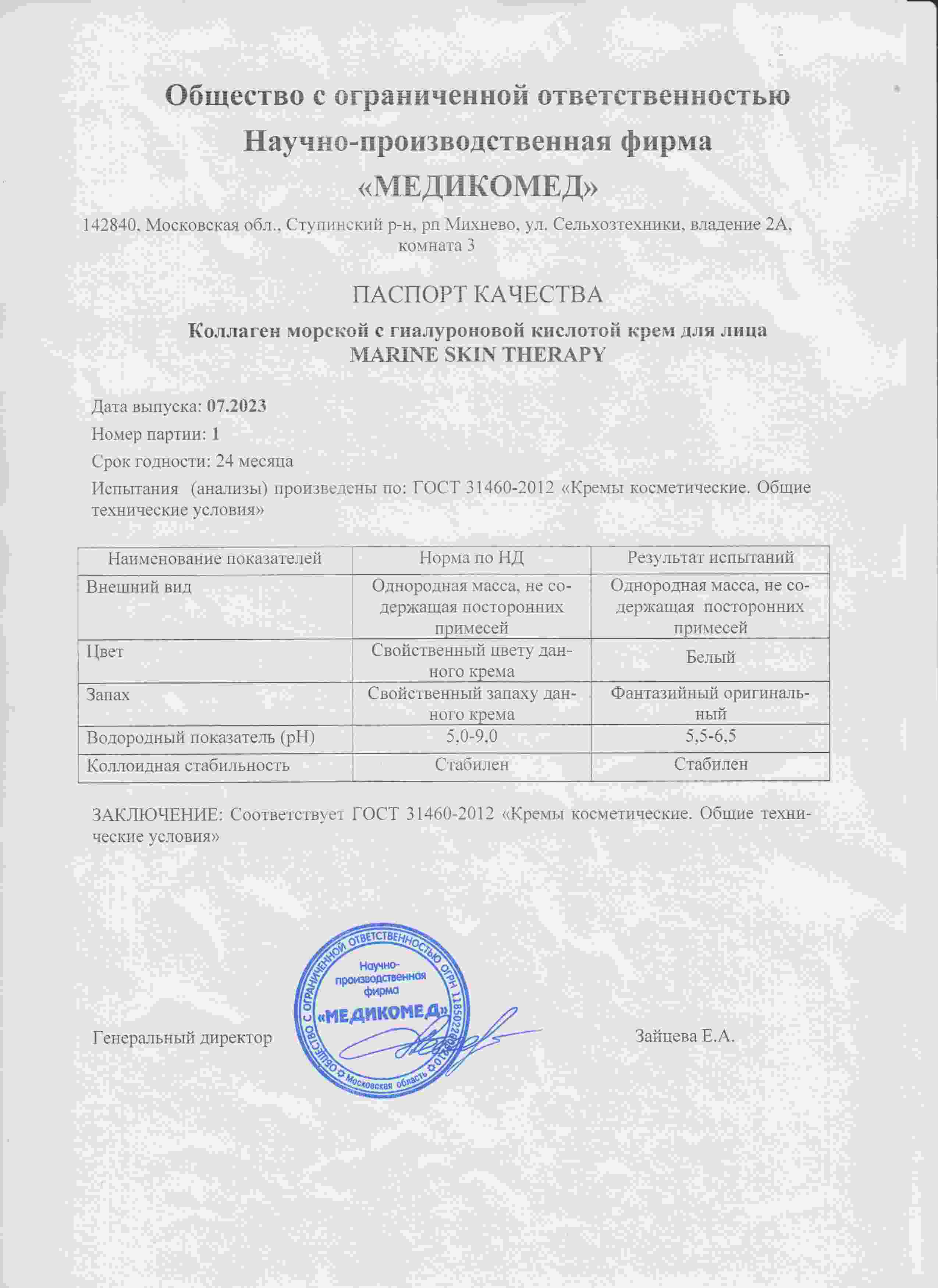 Паспорт №072023
